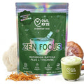 OwlRyze Mushroom Matcha Instant Zen Focus - Ceremonial Grade Matcha Power with 6 Functional Mushrooms, Lion's Mane, Cordyceps & L-Theanine for Calm Focus Energy, Immune Support - 100% Vegan, 30 Servings