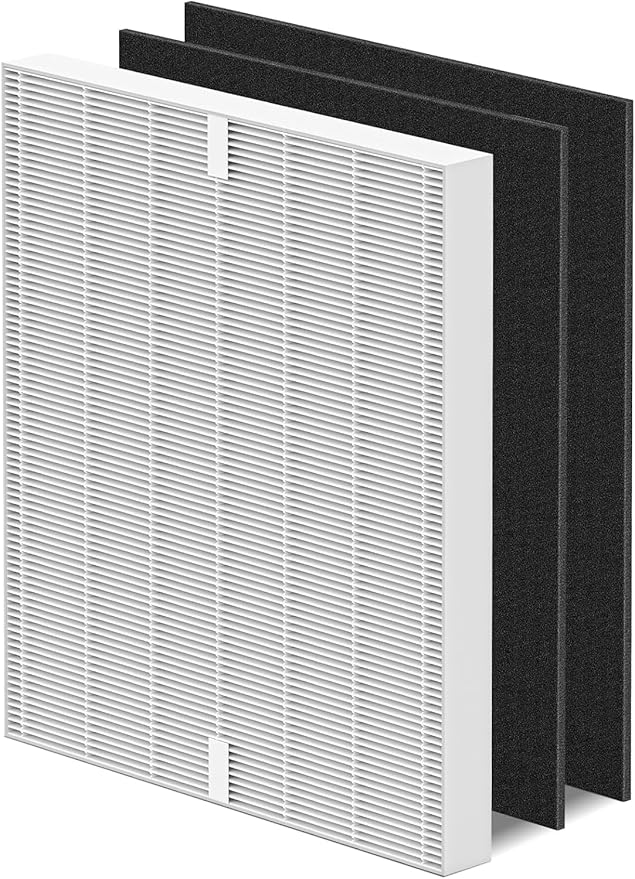 AP-1512HH Filter Set Replacement for Coway Airmega AP-1512HH and 200M Air Purifiers, 1 HEPA Filter and 2 Carbon Pre-Filters, Compared to Part # 3304899