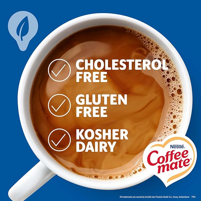 Nestle Coffee mate Coffee Creamer, Almond Milk, Liquid Creamer Singles, Plant-Based, Non Dairy, No Refrigeration, 0.375 fl oz Tubs (Pack of 200)