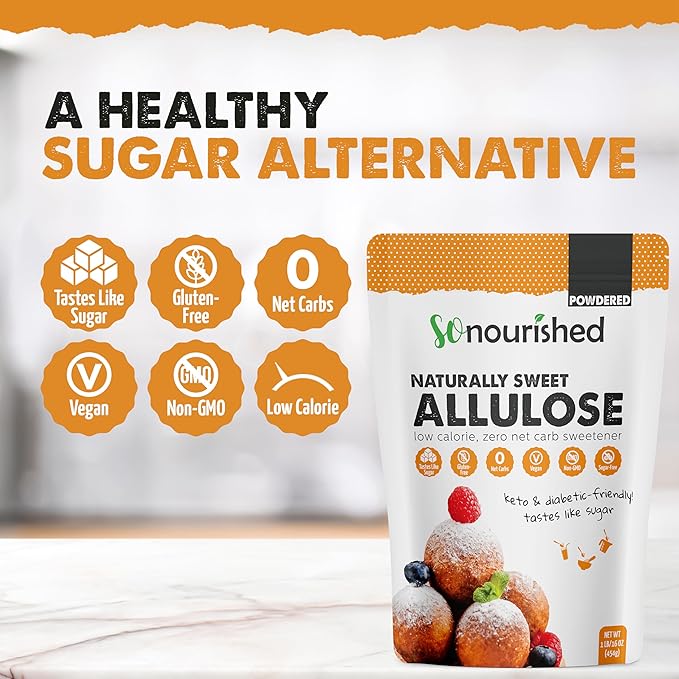 Allulose Sweetener Powdered - Keto Sugar Substitute - 0 Calorie, 0 Net Carb, Non-GMO (3 lb / 48 oz)