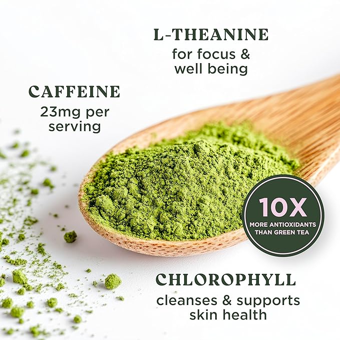 The Harmony Matcha Lavender (10 Sticks) Premium Japanese Matcha Powder, Rich in Antioxidants & L-Theanine, Sweetened with Organic Sugar, No Preservatives