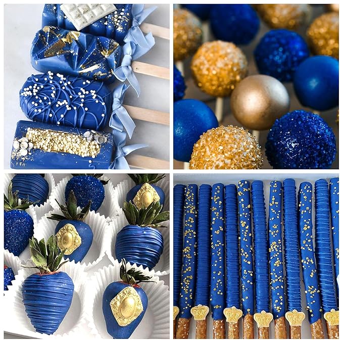 Royal Blue Oil Based Food Coloring – 2 fl oz Professional Grade Concentrated Oil Food Dye for Melting Chocolate, Candy Melts, Cake Pops, Strawberries & Baking