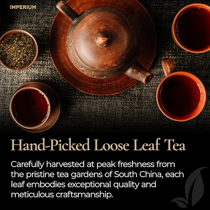 Imperium GABA Loose Leaf Green Tea (4oz), Premium Hand-Picked Quality, Brews 100 Cups, Natural Beverage for Everyday Focus, Mellow Soothing Notes, Supports Relaxation and Calm Energy