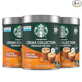 Starbucks Crema Collection Premium Instant Salted Caramel Flavored Instant Coffee, 100% Arabica Beans, 3 Tins (7.12 Oz Each)