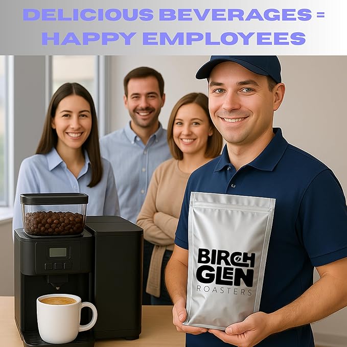 Birch Glen Roasters Soluble Milk Froth Mix Bulk Case – 6 Bags of 2lb Each – Smooth Milk Powder for Creamy Cappuccino Topping, Coffee, Lattes, and Hot Beverages