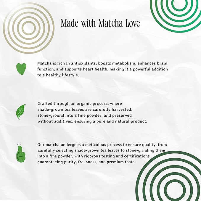 ORO MATCHA - Matcha Energy Booster Supplement (30g) - Organic Ceremonial Green Tea Powder - Blend for Focus & Clarity Support, Perfect Coffee Alternative Made - Zero Sugar, Vegan & 0 Calories