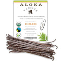 25 Count Organic Madagascar Vanilla Beans – Grade A Bourbon Pods | Gourmet Whole Vanilla Beans for Baking, Cooking, Extract Making | Rich Aroma, Premium Flavor, Non-GMO, Vegan