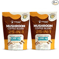 Mushroom Coffee Organic Instant Coffee, 25-in-1, Third-Party Tested Keto Friendly Lions Mane Supplement with Functional Mushrooms – Shiitake, Reishi, Lion’s Mane & More | Smooth, Rich Flavor - 90 Servings (Pack of 2)