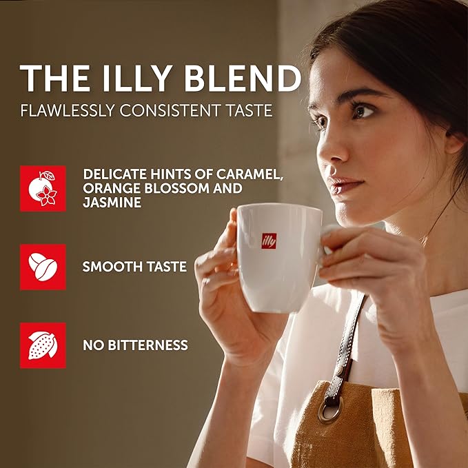 Illy Instant Coffee, Classico Medium Roast & Intenso Dark Roast – Mild & Balanced & Bold & Full-Bodied – 100% Arabica – Sealed for Freshness – 3.3oz Cans (Pack of 6)