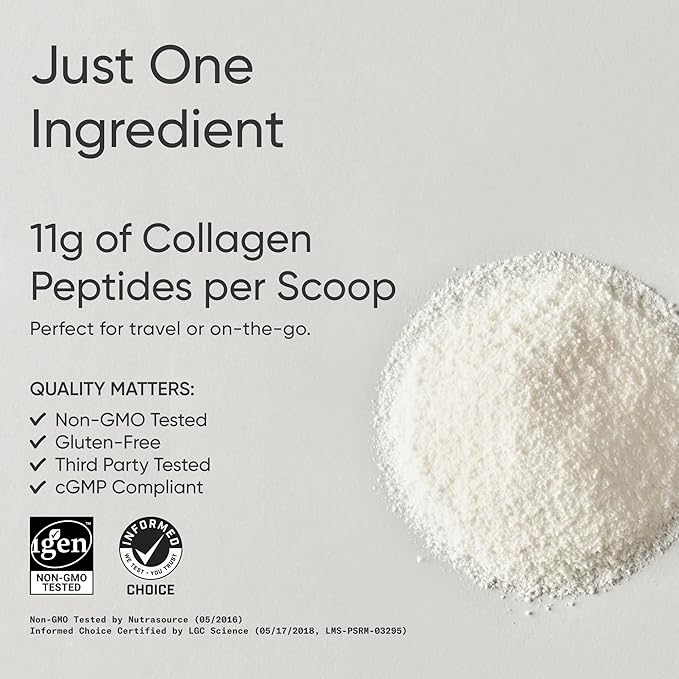 Sports Research Collagen Peptides - Hydrolyzed Type 1 & 3 Collagen Powder Protein Supplement for Healthy Skin, Nails, & Joints - Easy Mixing Vital Nutrients & Proteins, Collagen for Women & Men