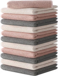 12Pack Barista Towels, Barista Microfiber Cloths, Coffee Cleaning Accessories for Espresso Machine, Steam Wand, Countertop,12”x12”