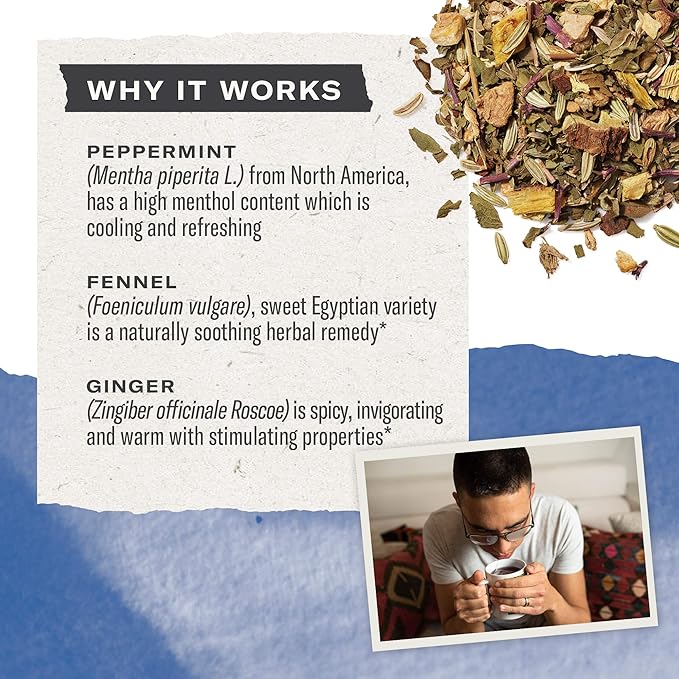 Numi Organic Congest Away Herbal Tea 48 Tea Bags Caffeine‑Free Blend with Fennel Peppermint Ginger Cinnamon & Licorice for Cooling Soothing Respiratory Comfort