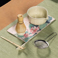 ZentButCool Matcha Set Includes Ceramic Matcha Bowl, Bamboo Whisk (Chasen), Scoop, Stainless Steel Matcha Sifter, And Whisk Holder (Off - White)