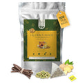 Tealeaf & Co. Licorice Root Tea Blended with Spices - Pure Herbal Tea Bags with Cardamom, Ginger, Cinnamon Sticks & Licorice Root Extract - Low Caffeine - Gluten Free - 100 Teabags