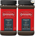 Community Coffee Signature Blend Dark Roast Premium Instant 7 Oz Jar (Pack of 2), Full Body Rich Bold Taste, 100% Select Arabica Coffee Beans