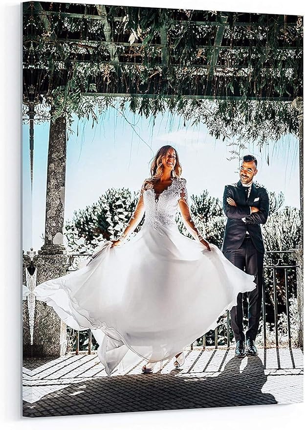 P&L ART. Personalized Custom Canvas Prints: Photo On Canvas Transform Your Photos into Stunning Framed Wall Art Digitally Printed Photo To Canvas Ideal for Home Decor Gifts Keepsakes Framed 16X20