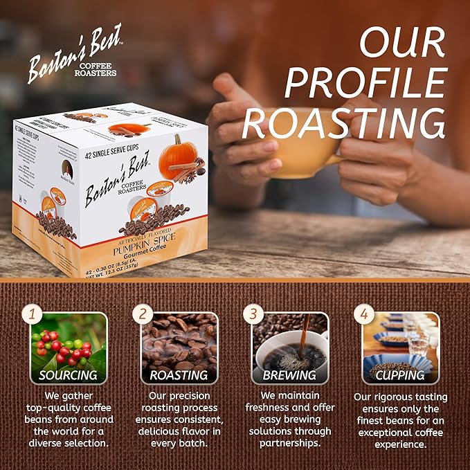 Boston's Best Single Serve Coffee, Pumpkin Spice,12.6 oz, 42 Count