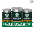 Starbucks Premium Instant Coffee, Blonde Roast, 100% Arabica Beans, 3 Pack (3.17 Oz Each)