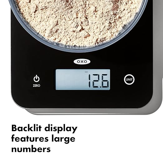 OXO Good Grips Everyday Glass Food Scale 11lbs/5kg