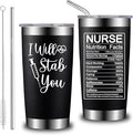 Nurse Gifts for Women - Nurses Week Gift - Nurse Graduation Appreciation Christmas Gifts for Nurses, Practitioner - 20oz I Will Stab You Tumbler Cup