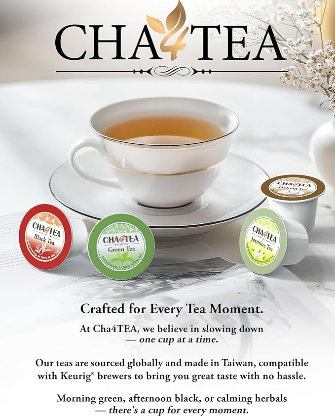 Cha4TEA 36-Count Chai Black Tea Pods for Keurig K-Cup Brewers