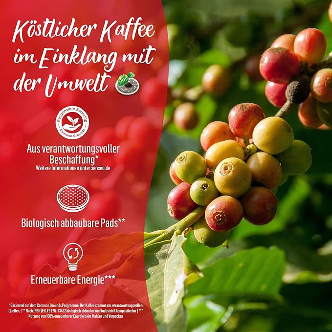 Senseo Extra Strong Dark Roast Coffee Pods, 16 Count (Pack of 5) - Single Serve Coffee Pods Bulk Pack for Senseo Coffee Machine - Compostable Coffee Pods for Hot or Iced Coffee, Cold Brew Coffee