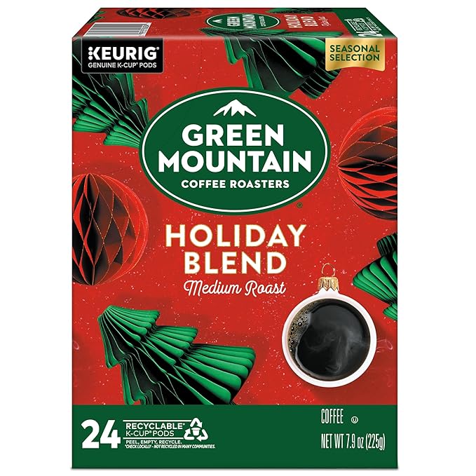 Green Mountain Coffee Roasters Holiday Blend, Keurig Single Serve K-Cup Pods, 96 Count