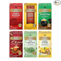 Twinings Variety Pack Tea Bags, 25 Count (Pack of 6) Includes English Breakfast, Earl Grey, Lemon Ginger, Peppermint, Green, and Chai, Enjoy Hot or Iced, 150 Teabags