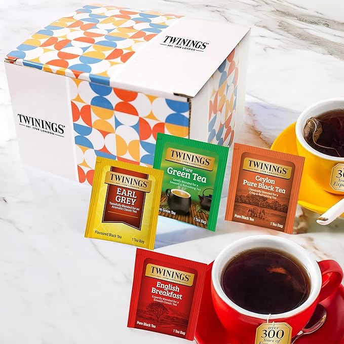 Twinings Tea Bag Sampler Assortment, Variety Pack (88 Count), 44 Unique Flavors for Tea Lovers: Women, Men, Couples, Family, Friends, Coworkers
