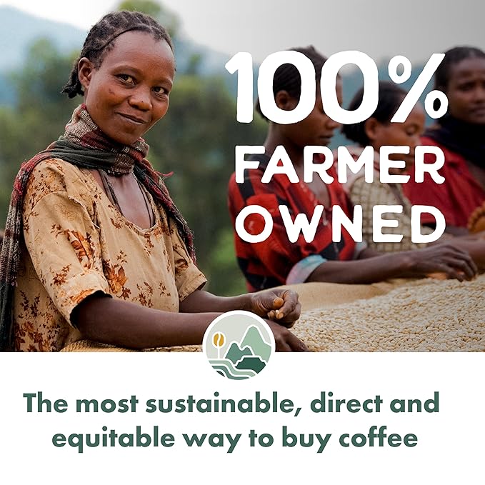 Pachamama Organic Coffee - Farmer's Blend Dark Roast Whole Bean Coffee - 2 lb - Farmer Owned & Regenerative