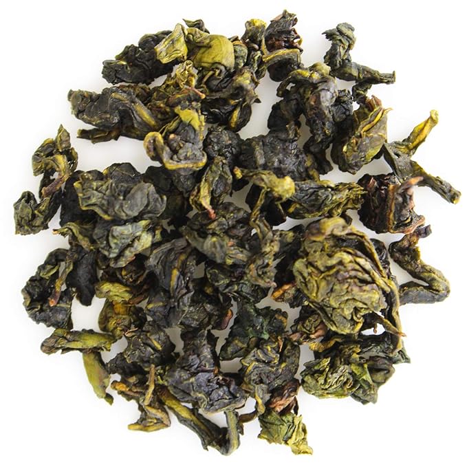 Teabloom Organic Oolong Tea, Milky Oolong Loose Leaf Tea, Rolled Leaves Famous for its Milky Taste and Silky Texture, 3.53 oz/100 g Canister Makes 35-50 Cups