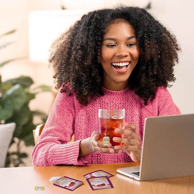 Twinings Pomegranate & Raspberry Herbal Tea Individually Wrapped Bags, 20 Count (Pack of 2), Naturally Caffeine-Free, Enjoy Hot or Iced, 20 Teabags