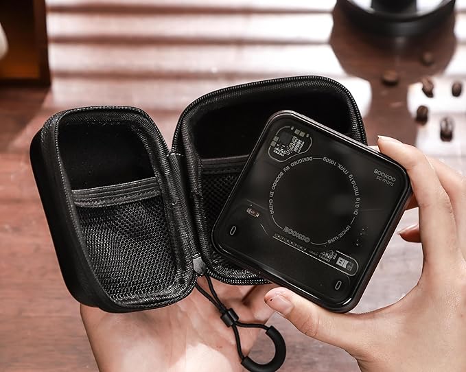 BOOKOO Themis Mini Coffee Scale Case Only for BOOKOO Coffee Scale Mini Coffee Scale Storage Bag Espresso Super Mini Coffee Scale Bag with Themis Mini Scale Protector Screen Wiping Set