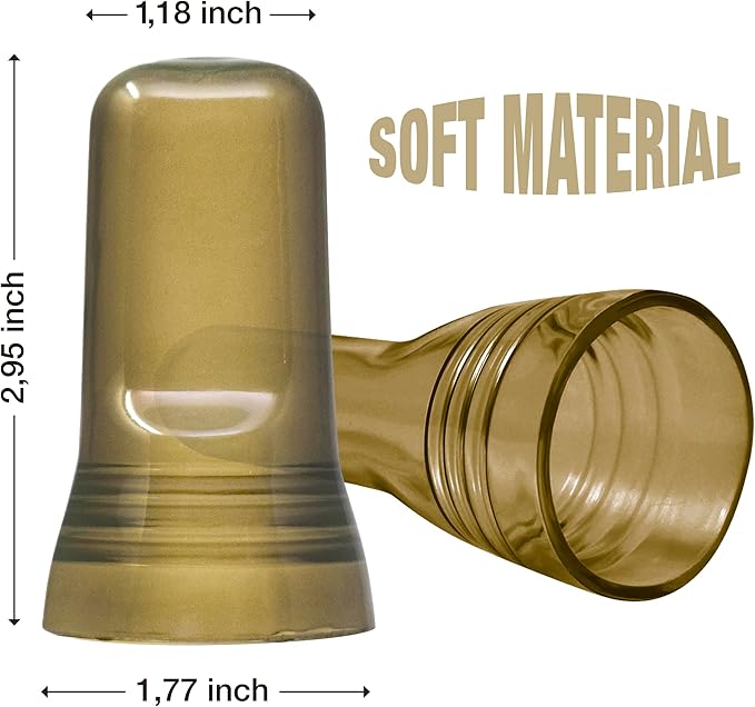 Esatto 24 Pieces Pour Spout Covers Champagne Liquor Bottle Toppers, Universal Bottle Pour Dispenser, Liquor Bottle Covers Bottle Cover Dust for Home Kitchen Tools Supplies (Champagne)