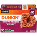 Dunkin' Candy'd Almond Dark Roast Flavored Coffee, 10 Keurig K-Cup Pods