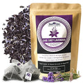 Sou Zen Earl Grey Lavender 30 Corn-Fiber Pyramid Tea Bags | Premium Loose Leaf Blend with Bergamot & Lavender | Naturally Organic Ingredients, No Additives
