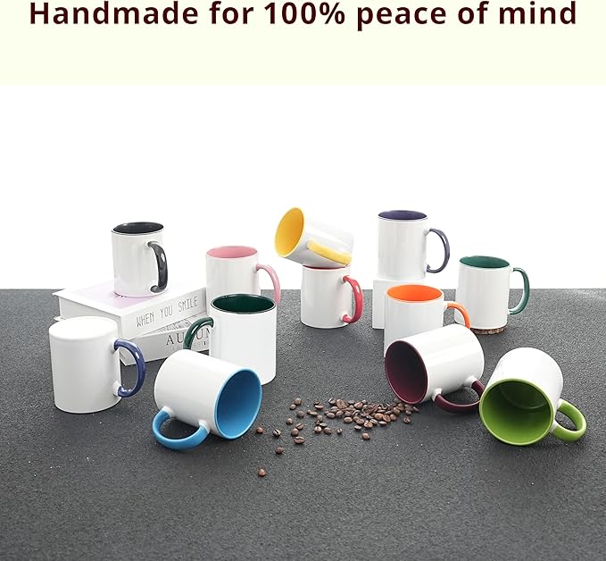 11oz White Ceramic Sublimation Coffee Mug Blank White, Case of 36