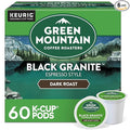 Green Mountain Coffee Roasters Black Granite, Keurig Single Serve K-Cup Pods, Espresso Style Dark Roast, 60 Count (6 Packs of 10)