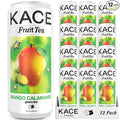 KACE Tea Mango Calamansi Green Iced Tea, 10.8 Fl Oz (Pack of 12) - All-Natural Green Tea with Mango, Brewed in Taiwan, 65mg Caffeine, 320ml Can