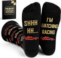 VICRAZY Racing Car, Sport Car Socks for Men, Women - Formula 1 Gifts, Racing Socks, Stocking Stuffers for Men, Women