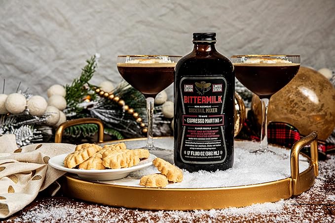 Bittermilk Espresso Martini Mixer - All Natural Handcrafted Cocktail Mixer - Cocktail Mix - Just Add Whiskey, Makes 17 Cocktails