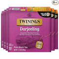 Twinings Darjeeling Black Tea Individually Wrapped Bags, 50 Count (Pack of 6), Delicate Light Taste, Caffeinated, Enjoy Hot or Iced, 300 Teabags