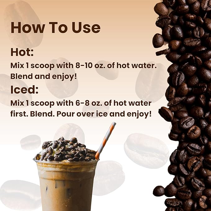 Keto Cappuccino - French Vanilla Coconut Cream - Keto Instant Coffee Mix with MCT Oil - Low Carb/High Fat, Organic Coffee Supports Ketosis - Energy - No Sugar - Made in USA – 28 Servings