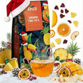 ENZO Tea Master Reserve - Tropical Tiki Tea (4oz) 7-Tropical-Fruit Blend for Afternoon Energy | Loose Leaf with Dried Mango Passion Fruit Pieces & Natural Fruit Essences