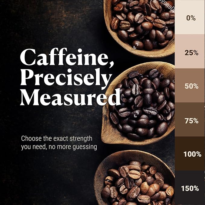 COFFREE Organic Instant Coffee Packets - 75% Half Caff Low Acid, Mold Free Coffee Made with Arabica Coffee Beans - Rich & Smooth Taste - Hot or Cold Single Serve Travel Packets 24 Pack Box