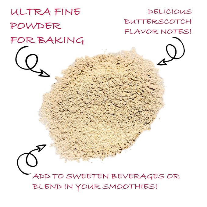 Worldwide Botanicals Date Sugar Fine Powder - 1 lb - 100% Pure Dried Dates, Natural Whole Food Sweetener for Baking, Nutrient Rich with Fiber, Gluten-Free - 16 ounces