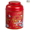 New English Teas Red Vintage Victorian Tin 240 English Breakfast Teas