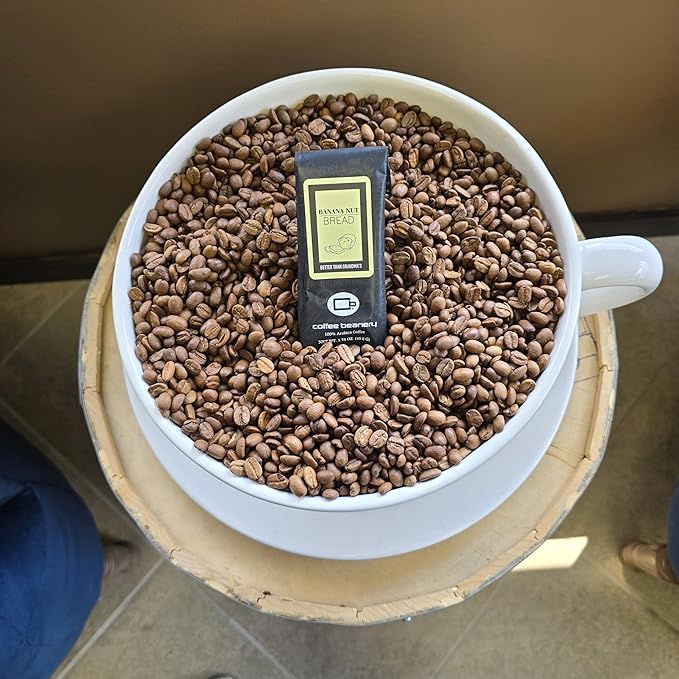 Coffee Beanery Banana Nut Bread Flavored Coffee, 1-1.75oz Try Me Size Coffee Sampler, Light-Medium Roast