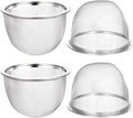 Kichvoe 4Pcs Teapot Strainers: Mesh Tea Strainer Fine Mesh Filter For Teapot Kettle Accessories For Tea Brewing, 3.34 * 3.34 * 1.96inch