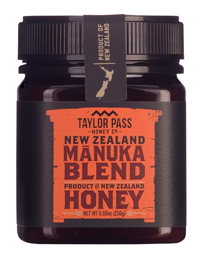Taylor Pass Honey Co Manuka Honey Blend | Non-GMO New Zealand Honey in BPA-Free Jar | Sustainable Manuka Honey Blend | 8.83oz